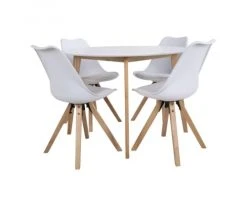 Meubles & Design Tables à Manger Table à Manger Ronde 105cm Style Scandinave Naturel -Marquee Magasin table a manger ronde 105cm style scandinave naturel 3