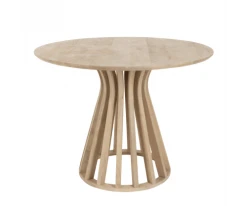 Meubles & Design Tables à Manger Table à Manger Ronde 110cm En Bois Clair