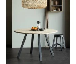 Woood Tables à Manger Table à Manger Ronde 120cm En Bois De Chêne FSC -Marquee Magasin table a manger ronde 120cm en bois de chene fsc 4