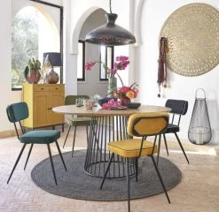 Maisons Du Monde Tables à Manger Table à Manger Ronde 4/6 Personnes En Manguier D140 -Marquee Magasin table a manger ronde 4 6 personnes en manguier d140 1000 8 7 187705 9