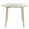 Maisons Du Monde Tables à Manger Table à Manger Ronde 4 Personnes En Verre Et Chêne D90