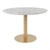Meubles & Design Tables à Manger Table à Manger Ronde Aspect Marbre 110 Cm Gris -Marquee Magasin table a manger ronde aspect marbre 110 cm gris