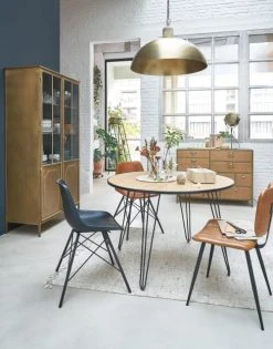 Maisons Du Monde Tables à Manger Table à Manger Ronde Beige Et Noire 4/5 Personnes D110 -Marquee Magasin table a manger ronde beige et noire 4 5 personnes d110 1000 11 24 219702 4