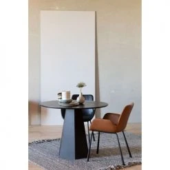 Zuiver Tables à Manger Table à Manger Ronde D100cm Noir -Marquee Magasin table a manger ronde d100cm noir 4