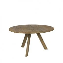 Woood Tables à Manger Table à Manger Ronde D140cm Naturel