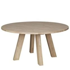 Woood Tables à Manger Table à Manger Ronde D150cm En Chêne Noir -Marquee Magasin table a manger ronde d150cm 5