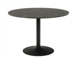 Meubles & Design Tables à Manger Table à Manger Ronde Effet Marbre 110cm