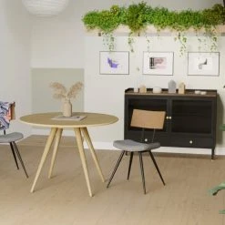 Rendez Vous Déco Tables à Manger Table à Manger Ronde En Bois Clair, 4 Personnes -Marquee Magasin table a manger ronde en bois clair 4 personnes 1