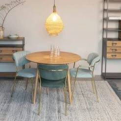 Drawer Tables à Manger Table à Manger Ronde En Bois D100cm Bois Clair -Marquee Magasin table a manger ronde en bois d100cm bois clair 3