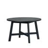 Woood Tables à Manger Table à Manger Ronde En Bois D120cm Noir