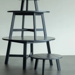 Woood Tables à Manger Table à Manger Ronde En Bois D120cm Noir -Marquee Magasin table a manger ronde en bois d120cm noir 16