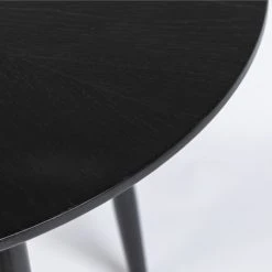 Drawer Tables à Manger Table à Manger Ronde En Bois D120cm Noir -Marquee Magasin table a manger ronde en bois d120cm noir 4