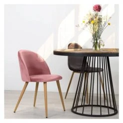 Rendez Vous Déco Tables à Manger Table à Manger Ronde En Bois De Cèdre, 5 Personnes -Marquee Magasin table a manger ronde en bois de cedre 5 personnes 4