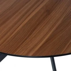 Woood Tables à Manger Table à Manger Ronde En Bois Et Métal H75xD120m Bois Foncé -Marquee Magasin table a manger ronde en bois et metal h75xd120m bois fonce 2