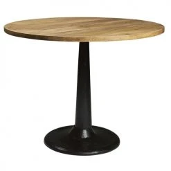 Maisons Du Monde Tables à Manger Table à Manger Ronde En Manguier Et Métal 4/6 Personnes D115