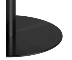 Meubles & Design Tables à Manger Table à Manger Ronde En Marbre Blanc Pied Noir -Marquee Magasin table a manger ronde en marbre blanc pied noir 3