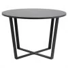 Meubles & Design Tables à Manger Table à Manger Ronde En Marbre Et Métal 110cm Noir -Marquee Magasin table a manger ronde en marbre et metal 110cm noir