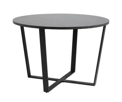 Meubles & Design Tables à Manger Table à Manger Ronde En Marbre Et Métal 110cm Noir 5 Meubles & Design Tables à Manger Table à Manger Ronde En Marbre Et Métal 110cm Noir – Image 3