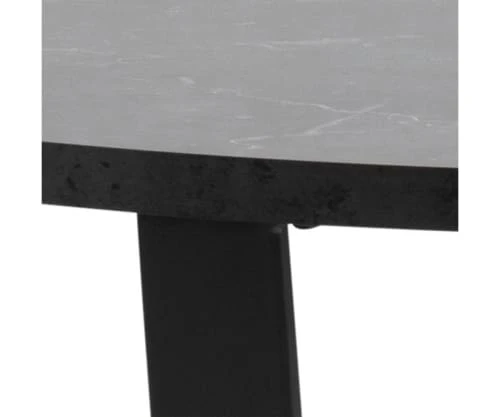 Meubles & Design Tables à Manger Table à Manger Ronde En Marbre Et Métal 110cm Noir 8 Meubles & Design Tables à Manger Table à Manger Ronde En Marbre Et Métal 110cm Noir – Image 6
