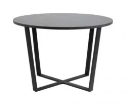 Meubles & Design Tables à Manger Table à Manger Ronde En Marbre Et Métal 110cm Marron -Marquee Magasin table a manger ronde en marbre et metal 110cm noir 6