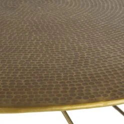 Maisons Du Monde Tables à Manger Table à Manger Ronde En Métal Doré 4/6 Personnes D120 -Marquee Magasin table a manger ronde en metal dore 4 6 personnes d120 1000 13 36 219755 3