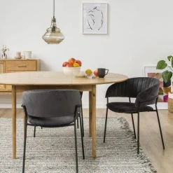 Drawer Tables à Manger Table à Manger Ronde Extensible 120-155x120cm -Marquee Magasin table a manger ronde extensible 120 155x120cm 2