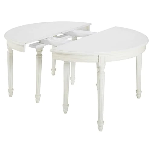 Maisons Du Monde Tables à Manger Table à Manger Ronde Extensible 4 à 14 Personnes En Bouleau Blanc L120/280 5 Maisons Du Monde Tables à Manger Table à Manger Ronde Extensible 4 à 14 Personnes En Bouleau Blanc L120/280 – Image 3