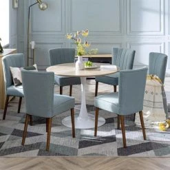 Urban Meuble Tables à Manger Table à Manger Ronde Style Scandinave Blanc/Chêne Dia.100CM 10 Urban Meuble Tables à Manger Table à Manger Ronde Style Scandinave Blanc/Chêne Dia.100CM -Marquee Magasin table a manger ronde style scandinave blanc chene dia 100cm 2