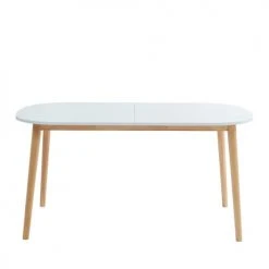 Drawer Tables à Manger Table à Manger Scandinave Extensible 160-200 X 80 Cm Blanc