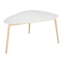 Maisons Du Monde Tables à Manger Table à Manger Coloris Noir Et Naturel 4/5 Personnes L140 -Marquee Magasin table a manger style scandinave blanche 4 5 personnes l150 spring 1000 3 4 165685 1