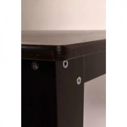 Dutchbone Tables à Manger Table à Manger Vintage Bois Et Métal 70x70 Cm -Marquee Magasin table a manger vintage bois et metal 70x70 cm 2