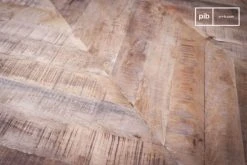 PIB Tables à Manger Table à Pieds Compas En Bois Marron -Marquee Magasin table a pieds compas en bois marron 3