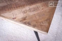 PIB Tables à Manger Table à Pieds Compas En Bois Marron -Marquee Magasin table a pieds compas en bois marron 4