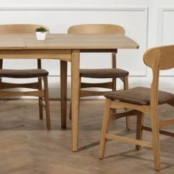 Robin Des Bois Tables à Manger Table à Rallonges Vintage En Chêne Bois Naturel -Marquee Magasin table a rallonges vintage en chene bois naturel 5