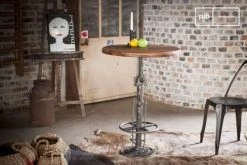 PIB Tables à Manger Table Bistrot En Teck Marron -Marquee Magasin table bistrot en teck marron 4