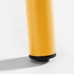 Oviala Tables à Manger Table Carrée Bistro Acier Jaune -Marquee Magasin table carree bistro acier jaune 5