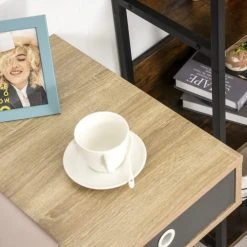 Homcom Consoles Et Drapiers Table Console Design Scandinave 3 Tiroirs Tricolores -Marquee Magasin table console design scandinave 3 tiroirs tricolores 5