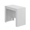 Dmora Tables à Manger Table Console Extensible Effet Bois Blanc -Marquee Magasin table console extensible effet bois blanc