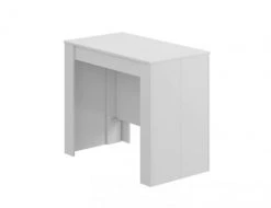 Dmora Tables à Manger Table Console Extensible Effet Bois Blanc