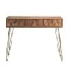 Selsey Consoles Et Drapiers Table Console Hairpin Legs Style Moderne Bois Doré -Marquee Magasin table console hairpin legs style moderne bois dore