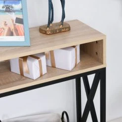 Homcom Consoles Et Drapiers Table Console Industriel -Marquee Magasin table console industriel 3