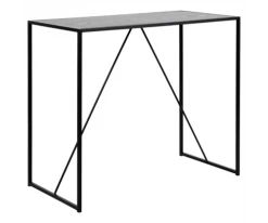 Meubles & Design Tables à Manger Table De Bar 120x60cm En Métal Noir -Marquee Magasin table de bar 120x60cm en metal noir 2