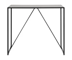 Meubles & Design Tables à Manger Table De Bar 120x60cm En Métal Noir