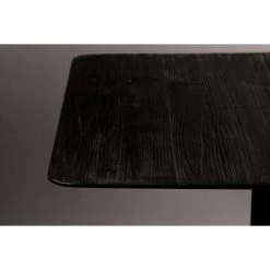 Dutchbone Tables à Manger Table De Bar Carrée En Métal Et Bois 70x70cm Noir -Marquee Magasin table de bar carree en metal et bois 70x70cm noir 2