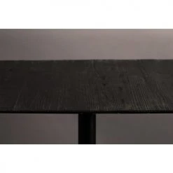 Dutchbone Tables à Manger Table De Bar Carrée En Métal Et Bois 70x70cm Noir -Marquee Magasin table de bar carree en metal et bois 70x70cm noir 3