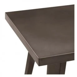 Rendez Vous Déco Tables à Manger Table De Bar Carrée En Métal Gris Métalisé, 2 Personnes -Marquee Magasin table de bar carree en metal gris metalise 2 personnes 5