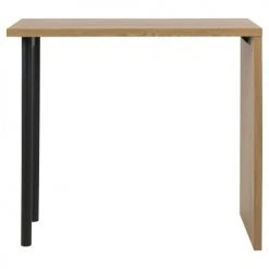 Toilinux Tables à Manger Table De Bar En MDF Et Métal Pour 2 à 3 Personnes Marron Et Noir -Marquee Magasin table de bar en mdf et metal pour 2 a 3 personnes marron et noir 2