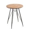 Hellin Tables à Manger Table De Bar Ronde En Bois Et Métal -Marquee Magasin table de bar ronde en bois et metal