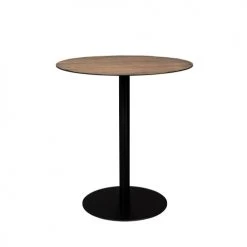 Dutchbone Tables à Manger Table De Bar Ronde En Métal Et Bois D75cm