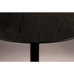 Dutchbone Tables à Manger Table De Bar Ronde En Métal Et Bois D75cm Noir -Marquee Magasin table de bar ronde en metal et bois d75cm noir 2